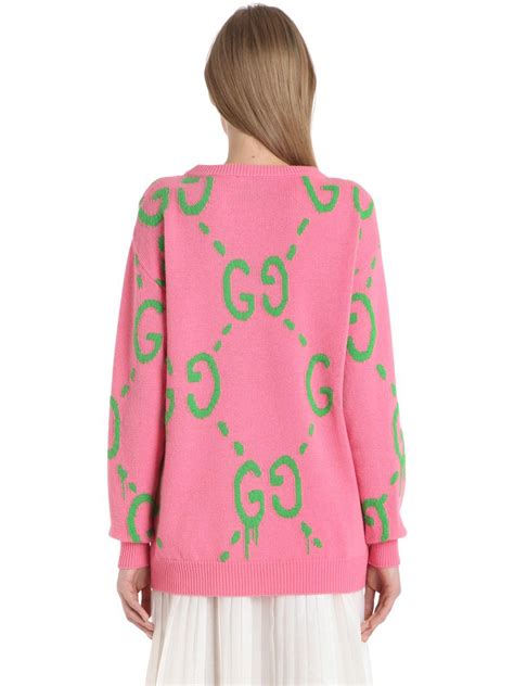 gucci pink sweater|Gucci pink sweater cardigan.